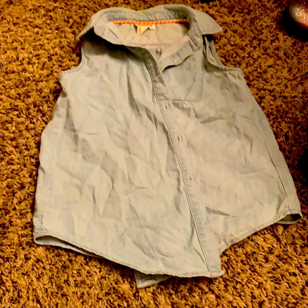 Girls Jean shirt sleeveless